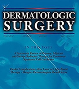 2021 학술지 DERMATOLOGIC SURGERY 표지